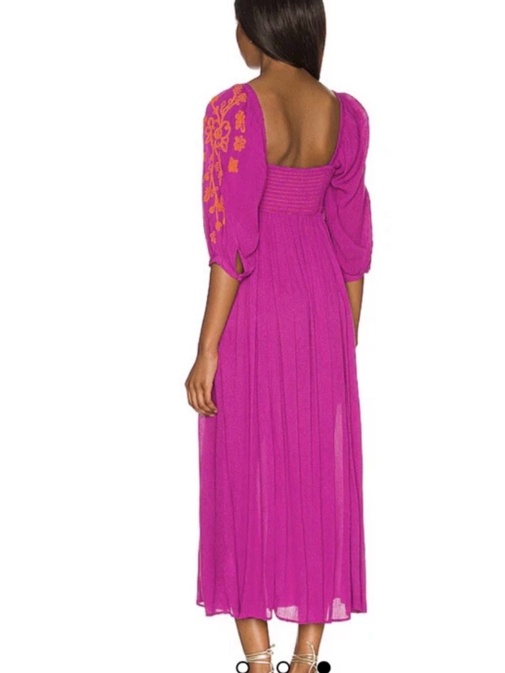 Free People Wedgewood Maxi Dress in Orchid Pavillion Size Med - Picture 3 of 13